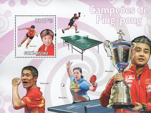 Ping Pong Champions Souvenir Sheet Mint NH