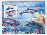 Cetaceans Whale Dolphin Souvenir. Sheet Mint NH