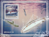 Mozambique Submarines Souvenir Sheet Mint NH