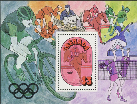 Olympic Games Sport Equestrian Souvenir Sheet Mint NH