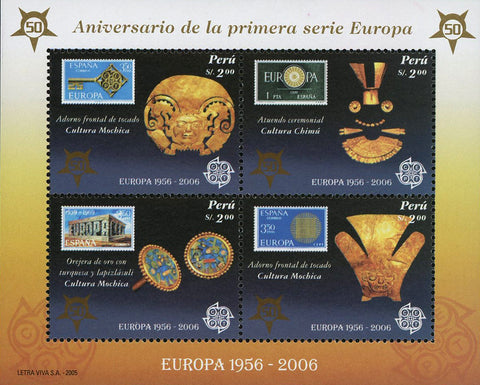 Europe First Stamp Set Serie Sov. Sheet of 4 Stamps MNH