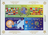 First Europe Issue Stamp Sov. Sheet of 4 Stamps MNH
