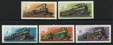 CCCP Russia Train Steam Locomotive Transportation Serie Set of 4 Stamps MNH