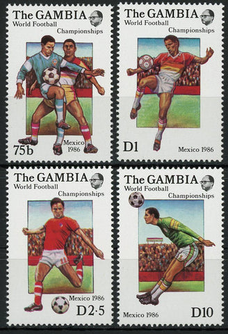 Soccer Sport Cup Mexico 1986 Serie Set of 4 Stamps Mint NH
