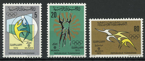 Tunisia Olympic Games Sport Serie Set of 3 Stamps Mint NH