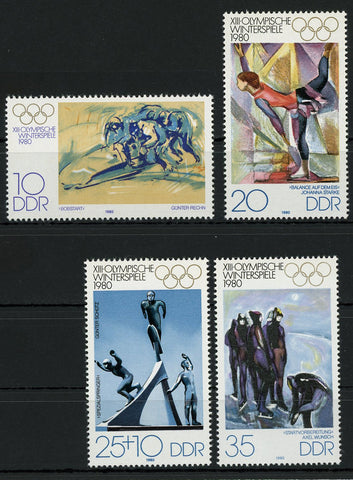 Winter Olympic Games Sport 1980 Serie Set of 4 Stamps Mint NH