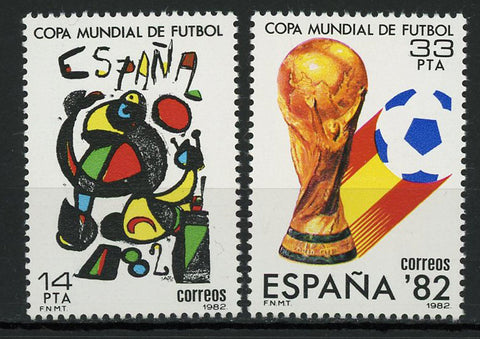 Spain Soccer Sport World Cup '82 Serie Set of 2 Stamps Mint NH