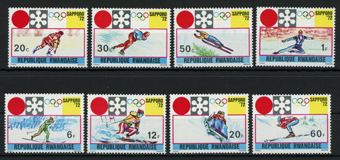 Winter Olympic Games Sport Sapporo Serie Set of 8 Stamps Mint NH