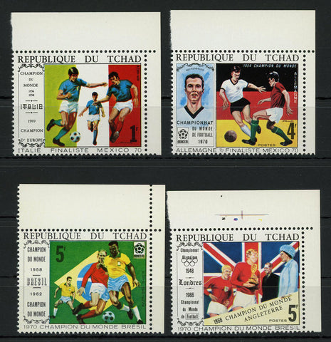 Soccer Sport Cup Mexico 1970 Serie Set of 4 Stamps Mint NH