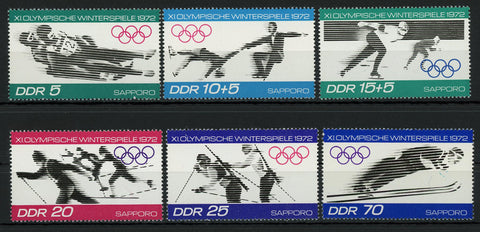 Winter Olympic Games Sapporo Sport Serie Set of 6 Stamps Mint NH