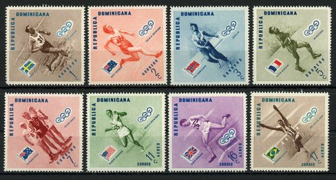 Republica Dominicana Olympic Games Sport Serie Set of 8 Stamps Mint NH