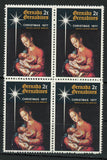Christmas 1977 Madonna and Child Morales Block of 4 Mint NH