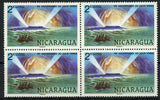 Nicaragua Jules Verne Famous People Block of 4 Mint NH