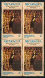 Nicaragua North America Independence Block of 4 Stamps MNH