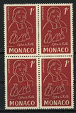Monaco John Baptist de La Salle Priest Education Block of 4 Stamps MNH
