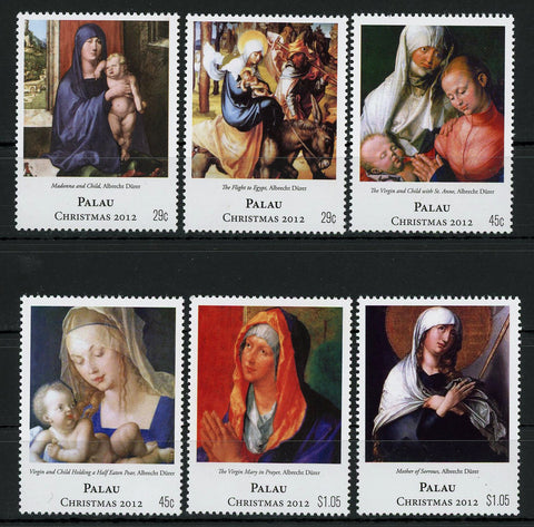 Albrecht Dürer Christmas 2012 Art Painting Serie Set of 6 Stamps MNH