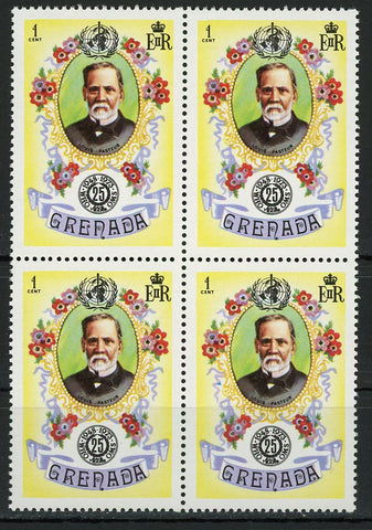 Louis Pasteur Famous People Science Block of 4 Stamps MNH
