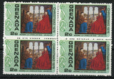 Madonna of Chancellor Rolin Jan Van Eyck Art Block of 4 Stamps MNH