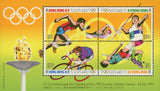 Olympic Games Hong Kong Commemoration 1992 Sports S/S of 4 Stamps MNH