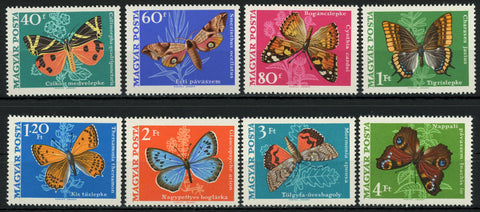 Hungary Butterfly Mormonia Sponsa Charaxes Serie Set of 8 Stamps MNH