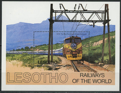 Railways of the World The Blue Train Souvenir Sheet S/S MNH