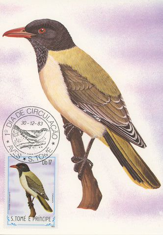 First Day Cover Bird Camussela Oriolus Crassirostris