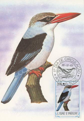 First Day Cover Postcard Bird Conobia Halcyon Malimhicus Dryas 1983