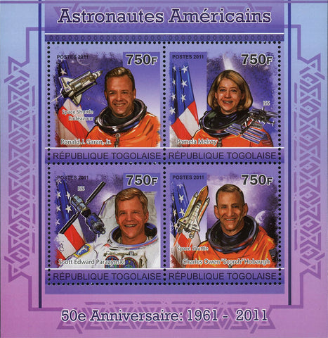 American Astronaut Stamp Space Pamela Melroy Souvenir Sheet of 4 Mint NH
