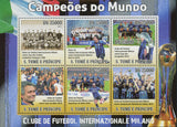 Soccer Stamp Club Milano World Champion Sport Souvenir Sheet of 6 Mint NH