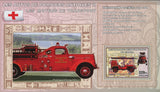 Firefighter Stamp Antique Car Transportation Boyer Willis Jeep Souvenir Sheet MN