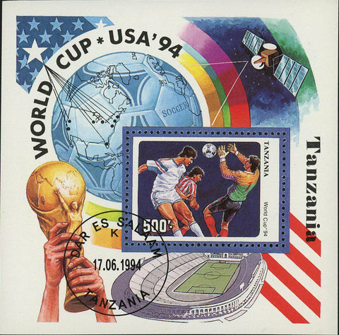 Soccer Stamp World Cup USA '94 Sport Souvenir Sheet