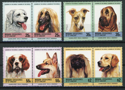 Dog Stamp Cocker Spaniel Golden Retriever Pet Animal Serie Set MNH