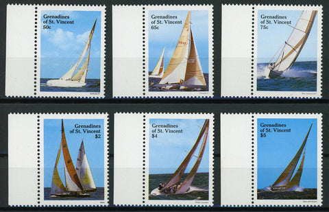 Sailboat Stamps Ocean Marine Transportation Ship Serie Set of 6 MNH