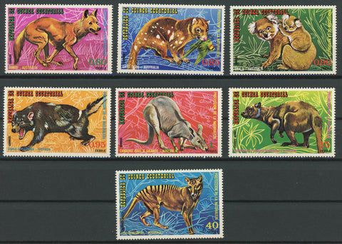 Wild Animals Stamp Australia Kangaroo Koala Woolf Serie Set of 7 MNH