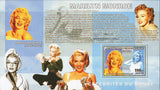 Marilyn Monroe Stamp Actress Movie Hollywood Jewelry Souvenir Sheet Mint NH
