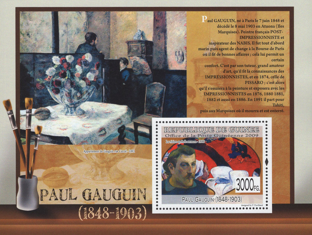 Famous Painter Paul Gauguin Souvenir Sheet Mint NH
