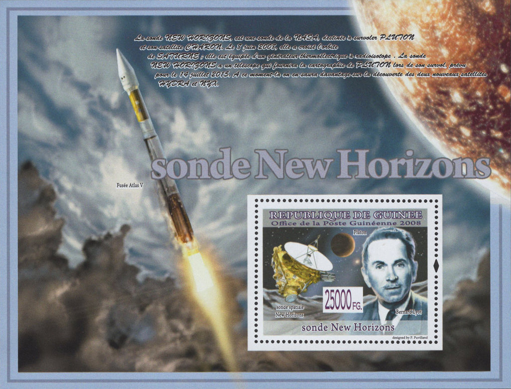 New Horizon Probe Pluto Souvenir Sheet Mint NH