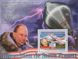 Steve Fosset Hot Air Balloon Airplane Souvenir Sheet Mint NH