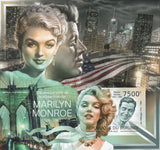 Marlyn Monroe John F. Kennedy Imperforated Souvenir Sheet Mint NH