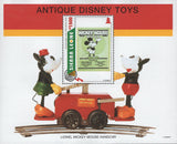 Sierra Leone Antique Disney Toys Lionel Mickey Mouse Handcar Souvenir Sheet MNH