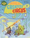 Palau World's Greatest Bug Circus Disney Pixar A Bugs Life Souvenir Sheet Mint N