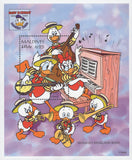 Donald Duck Stamp Dixieland Band Disney Souvenir Sheet Mint NH