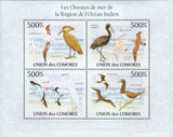 Birds of the Indian Ocean Souvenir Sheet of 4 stamps Mint NH