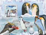 Pinguins Snow Winter Souvenir Sheet Mint NH