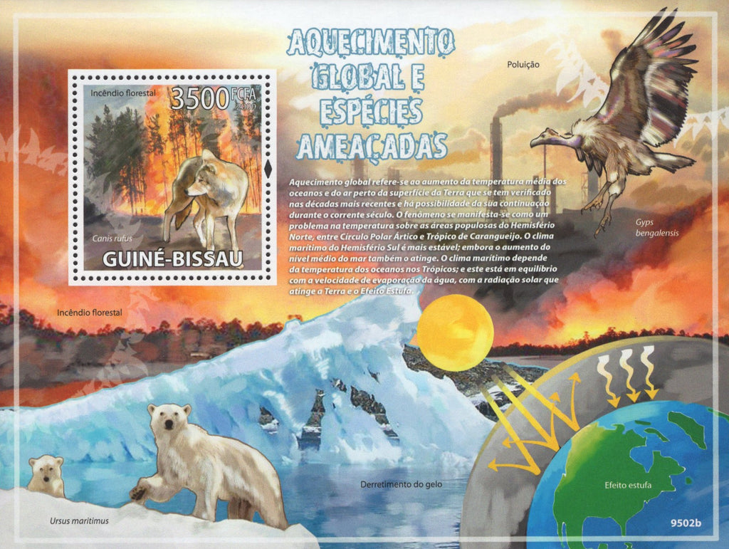 Global Warming and Endangered Species Souvenir Sheet Mint NH