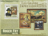 Famous Impressionist Roger Fry Landscape Souvenir Sheet Mint NH