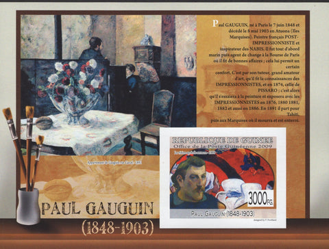 Famous Painter Paul Gauguin Imperforated Souvenir Sheet MNH