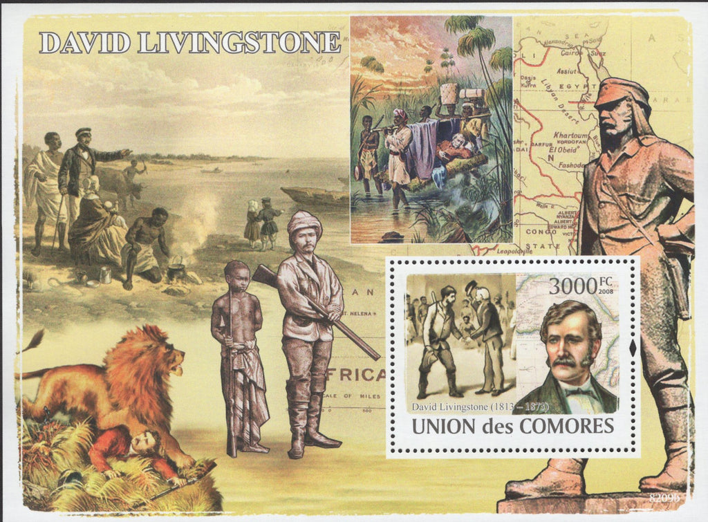 David Livingstone Africa Souvenir Sheet Mint NH