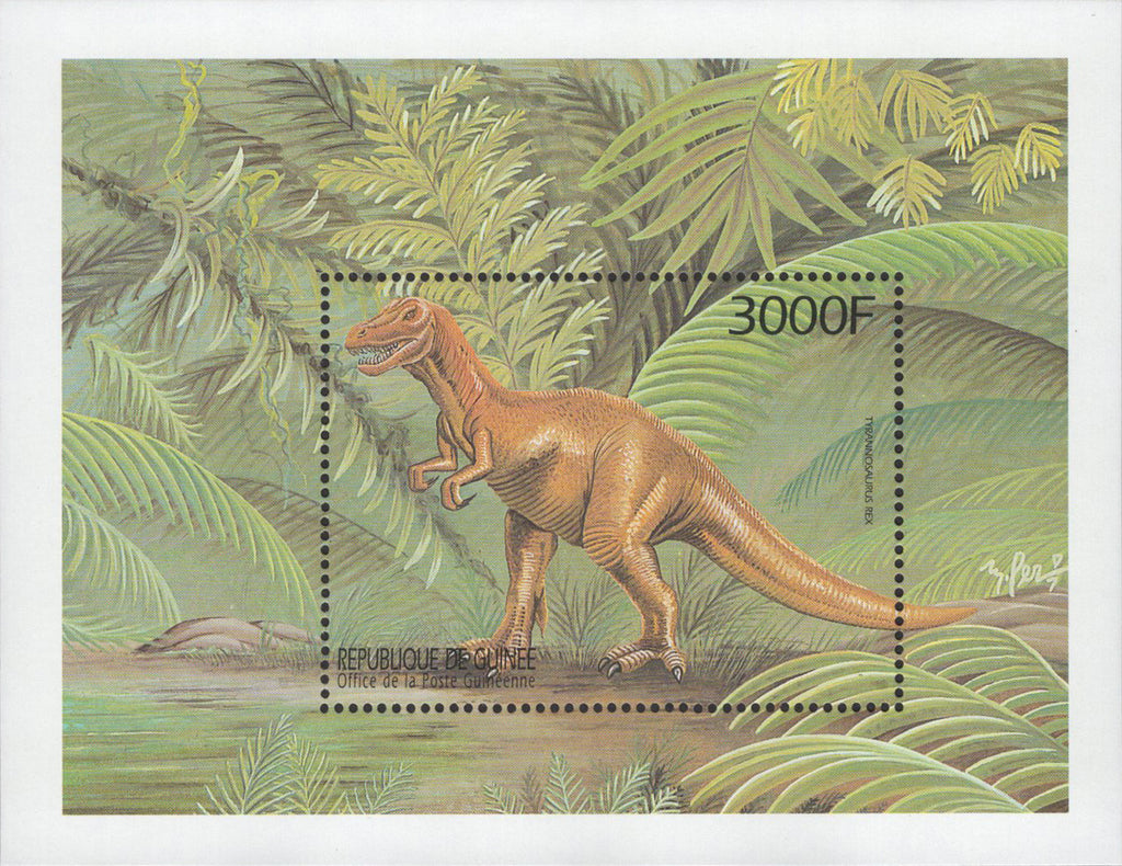 Dinosaur Stamp Tyrannosaurus rex Nature Animals Souvenir Sheet Mint NH