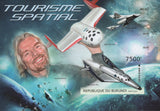 Virgin Galactic Stamp Richard Branson Space Tourism Planet Sov. Sheet MNH